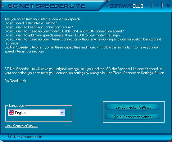 SC Free Net Speed Up Lite Screenshot
